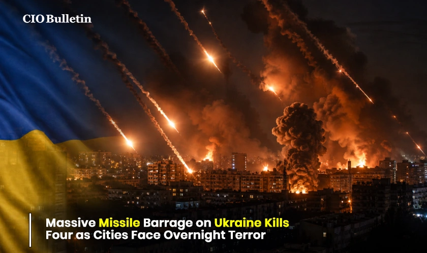  Massive Missile Barrage on Ukraine Kills Four as Cities Face Overnight Terror 